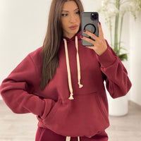 Felpa Basic Bordeaux