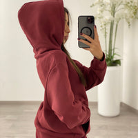Felpa Basic Bordeaux
