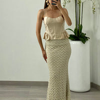 Gonna “Rachele” Beige
