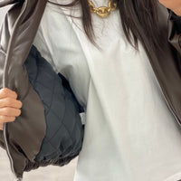 Bomber Lumina Marrone