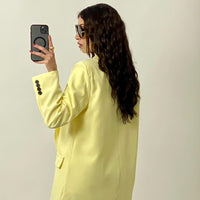 Giacca Doppiopetto Giallo