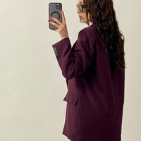 Blazer Doppiopetto Bordeaux