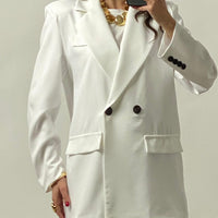 Blazer doppio petto bianca