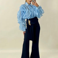 Camicia "Flaire" Celeste