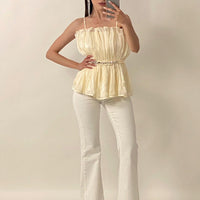 Jeans "Corinne" Bianco