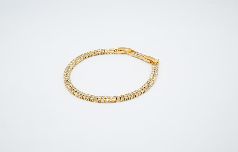 Bracciale "Tennis 2 Fili Con Allungamento"