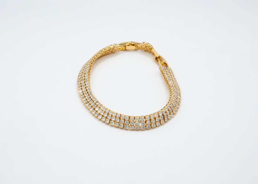 Bracciale "Tennis 3 Fili Con Allungamento"