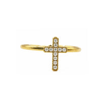 Anello "Croce Con Brillantini"