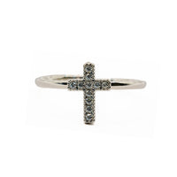 Anello "Croce Con Brillantini"