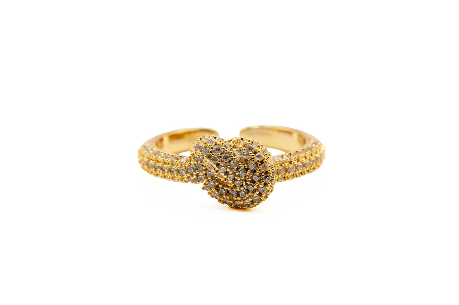 Anello "Nodo Con Brillantini"