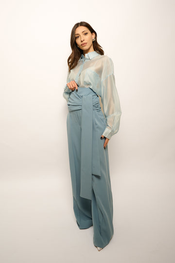 Pantalone "Luce" Celeste