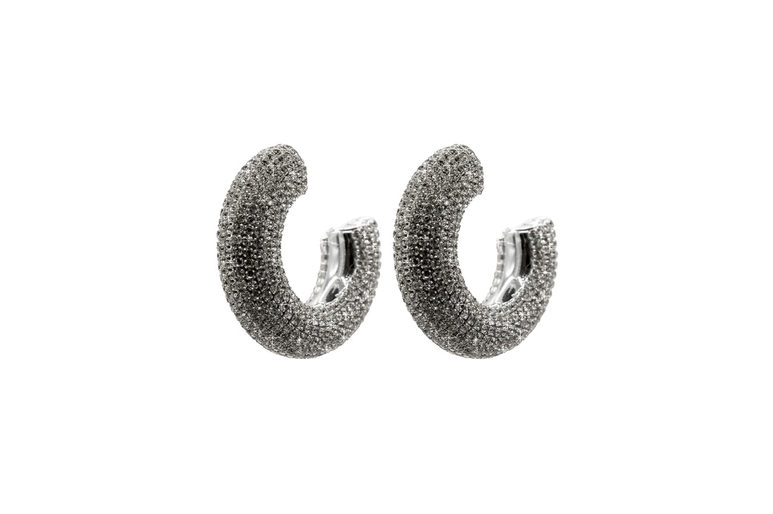 Orecchini "Semicerchio Strass"