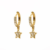 Orecchini "Stella Pendete Strass"