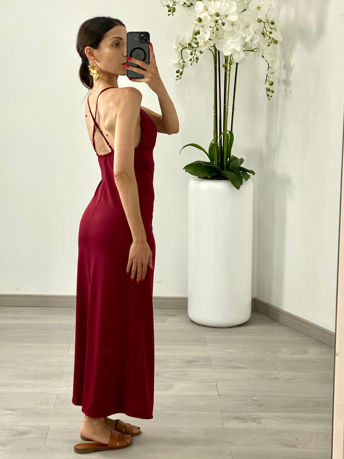 Abito “Brenda” Bordeaux