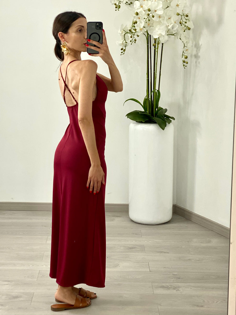 Abito “Brenda” Bordeaux