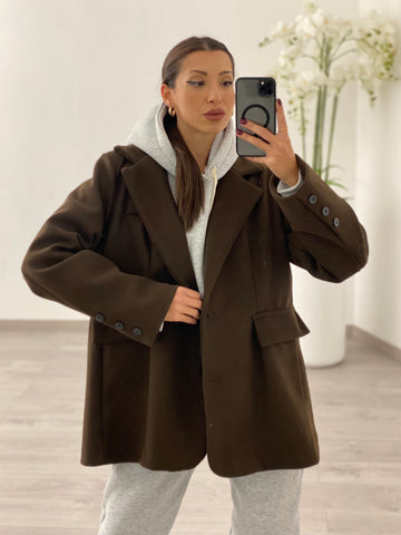 Cappotto Blazer Marrone