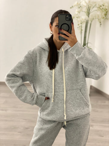 Felpa Basic Grigia