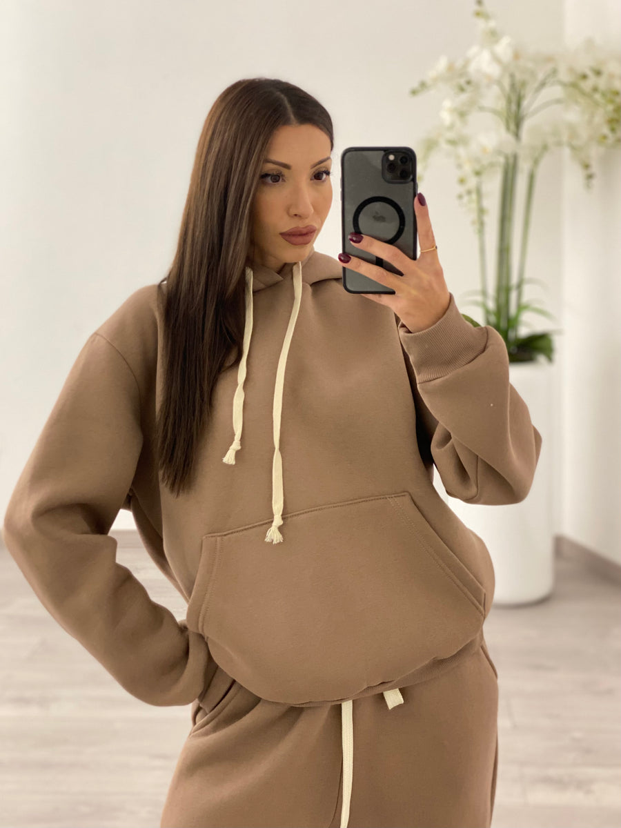 Felpa Basic Cammello