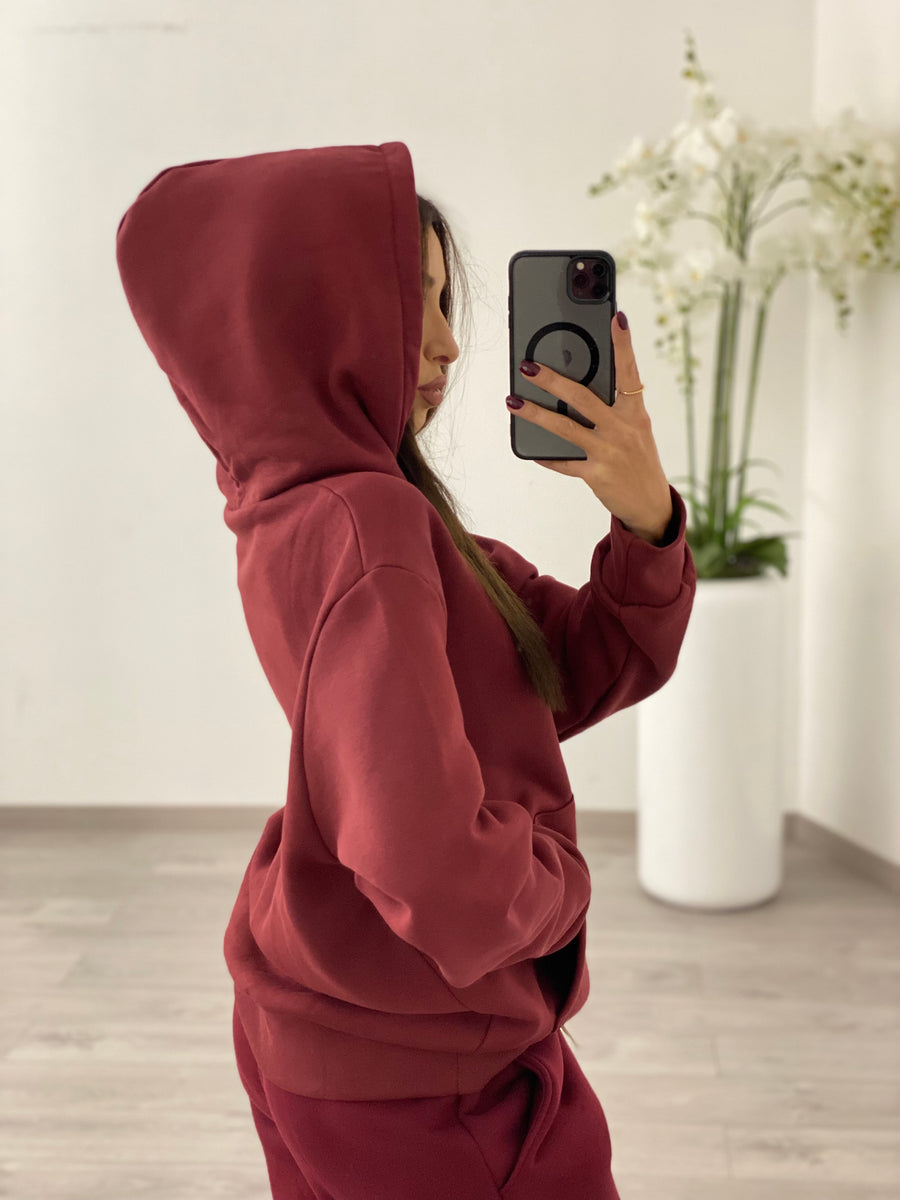 Felpa Basic Bordeaux