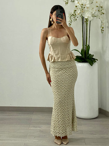 Gonna “Rachele” Beige