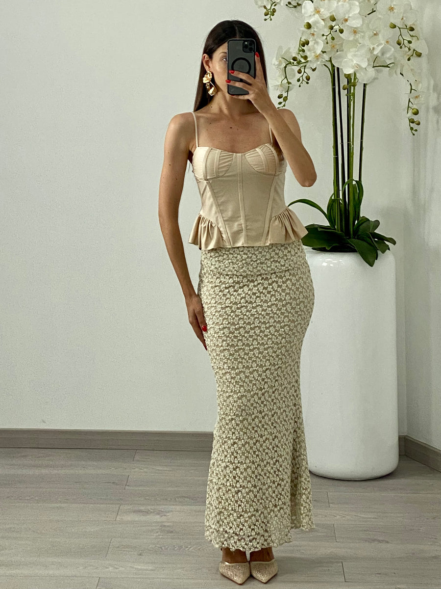 Gonna “Rachele” Beige