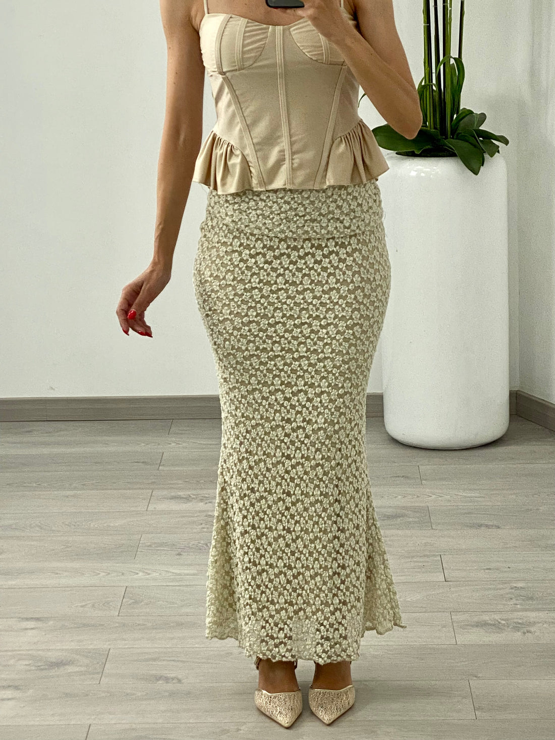 Gonna “Rachele” Beige