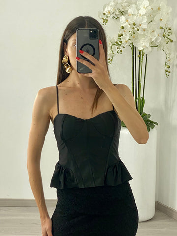 Top “Onda” Nero