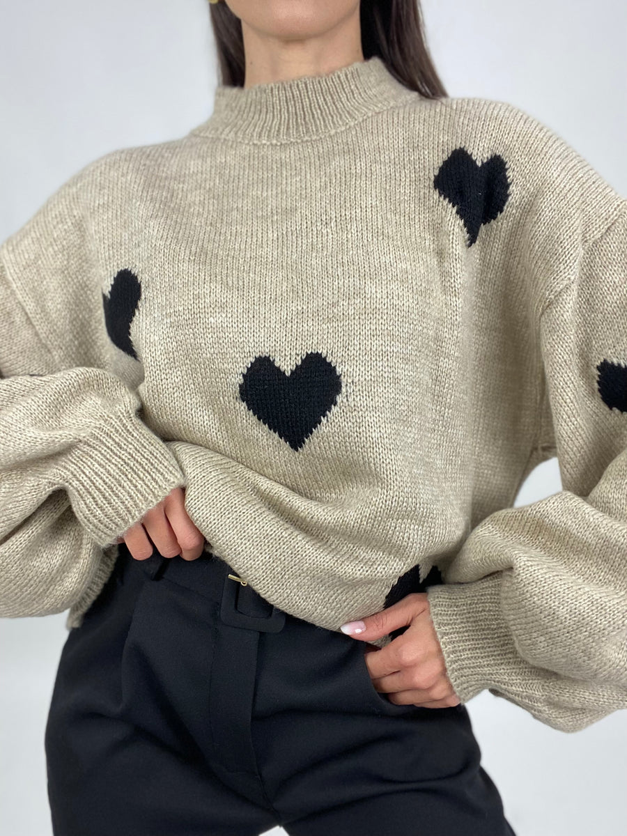 Maglioncino “Corazon” Beige