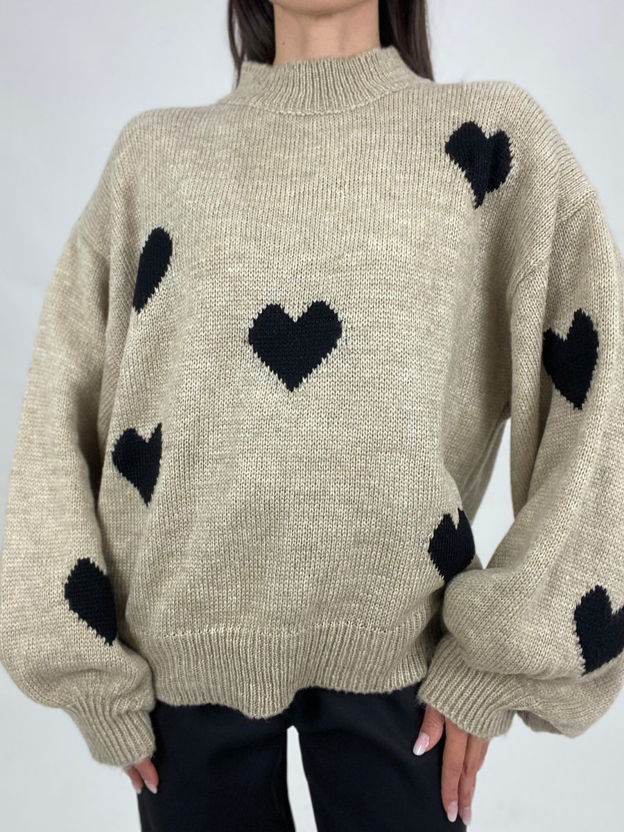 Maglioncino “Corazon” Beige