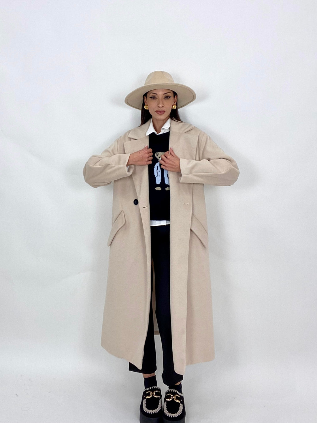 Cappotto Lumina “Nilde” Beige