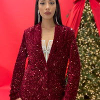 Giacca “Shimmer” Bordeaux