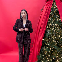 Pantalone “Shimmer” Marrone