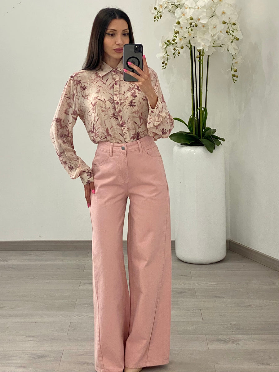 Camicia “Flora” Rosa