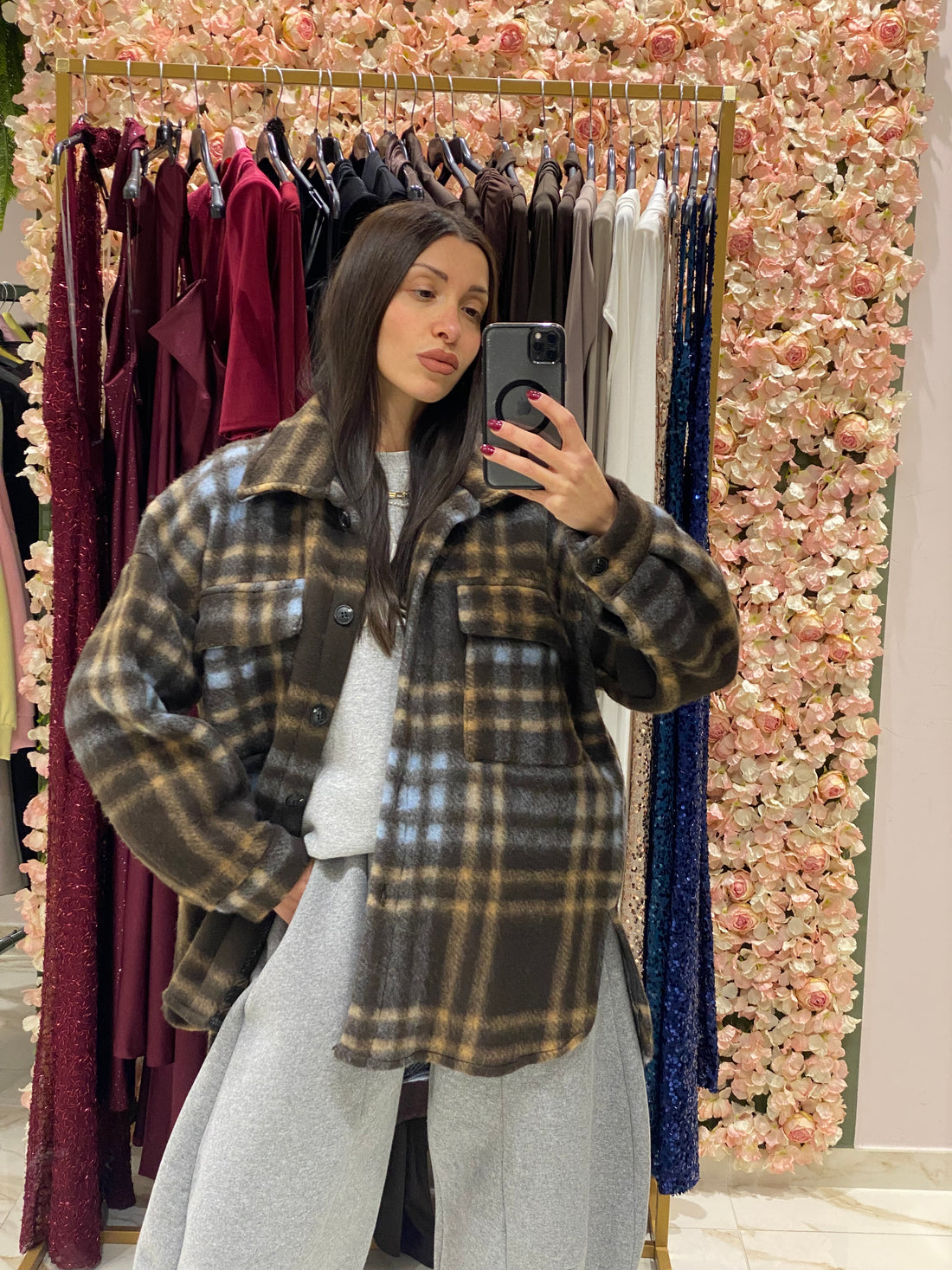 Maxi Camicia Marrone