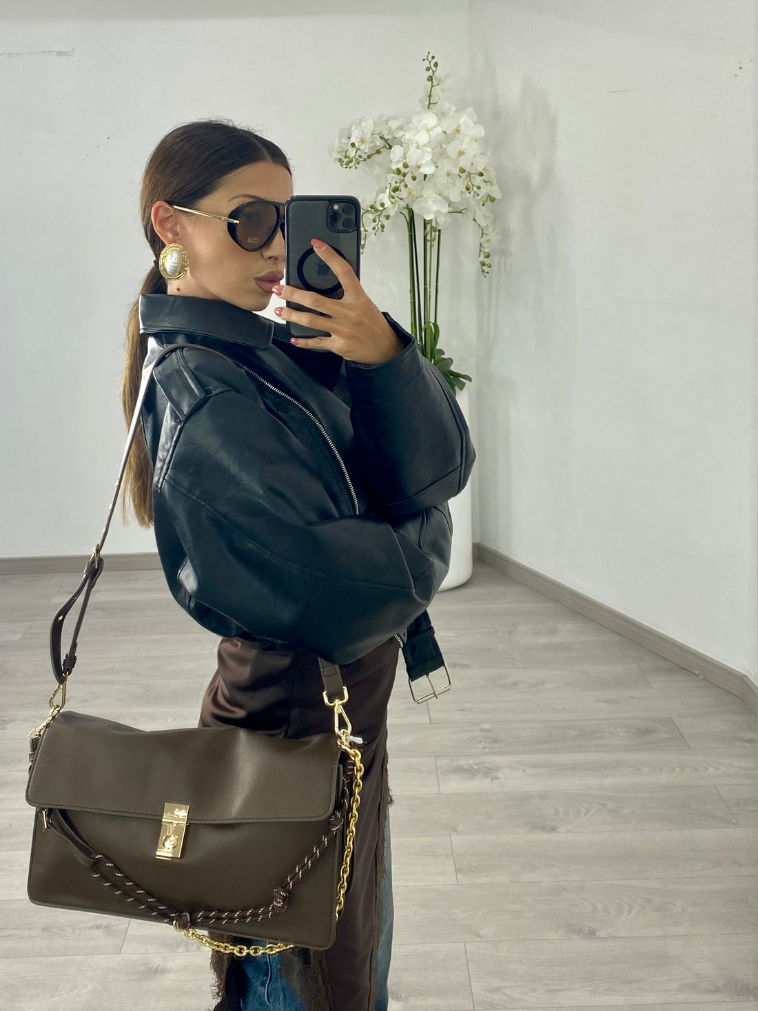 Borsa “Meredith” Marrone