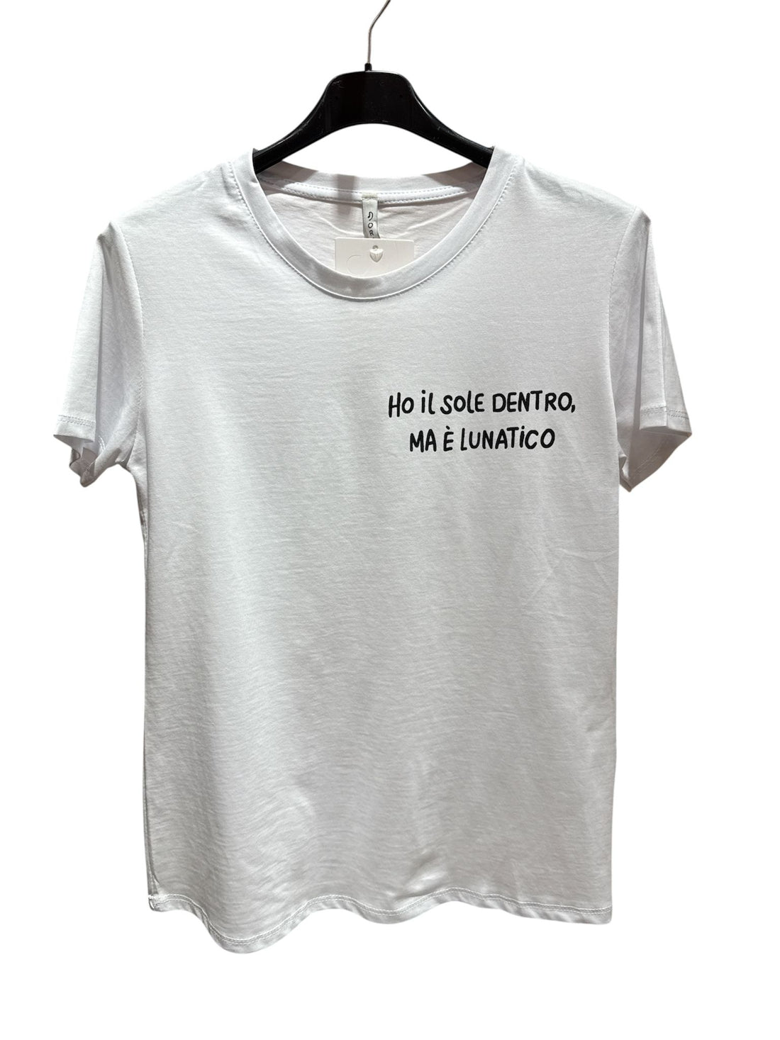 T-Shirt “HO IL SOLE DENTRO MA È LUNATICO”