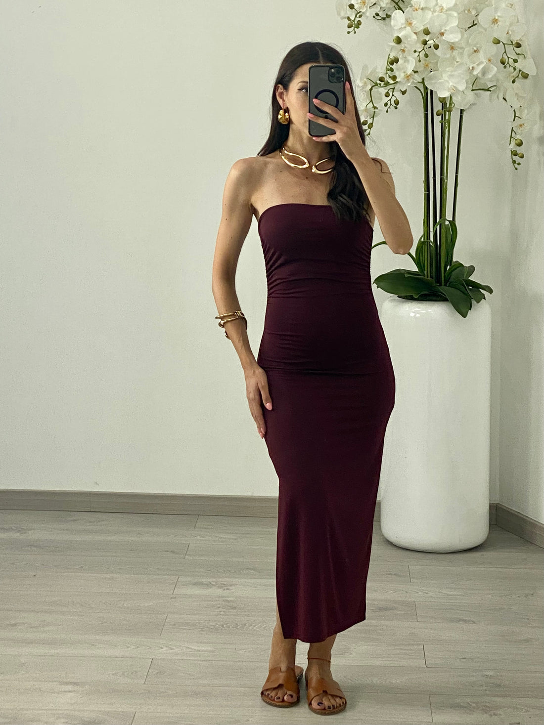 Abito “Eva” Bordeaux
