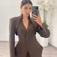 Tailleur “Elettra” Marrone