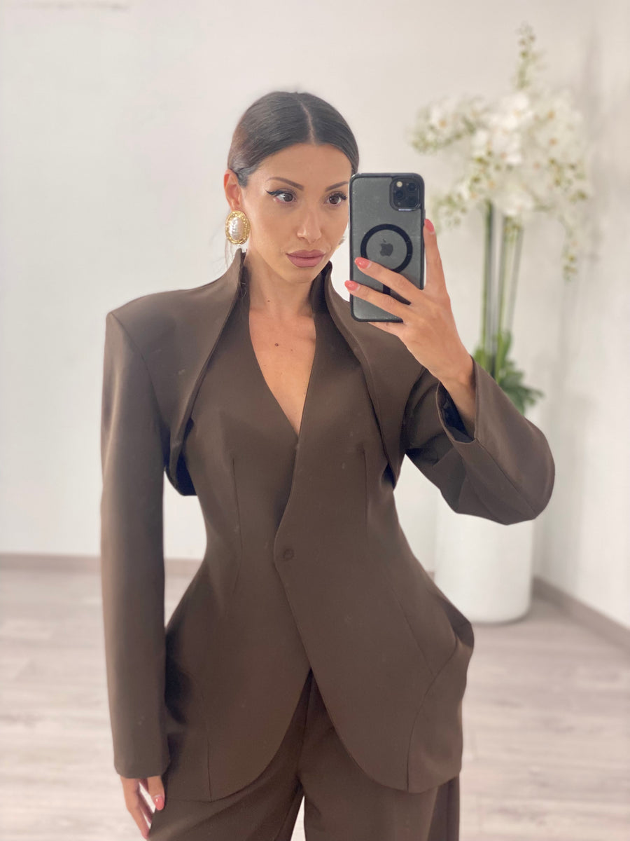 Tailleur “Elettra” Marrone