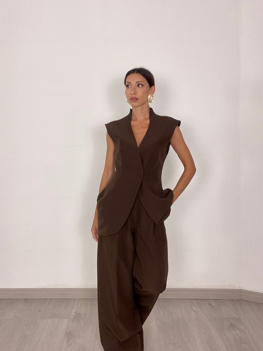 Tailleur “Elettra” Marrone