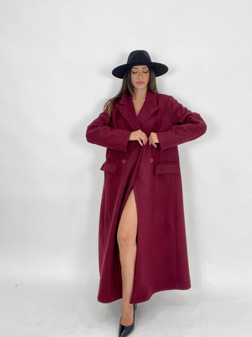 Cappotto “Irene” Bordeaux