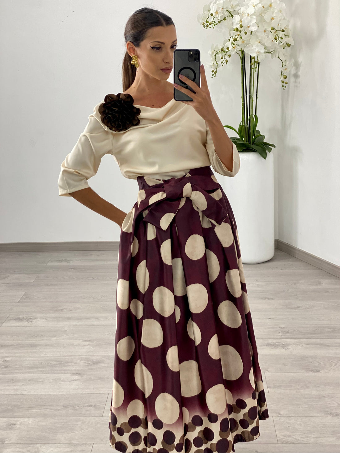 Gonna “Evelyn” Bordeaux