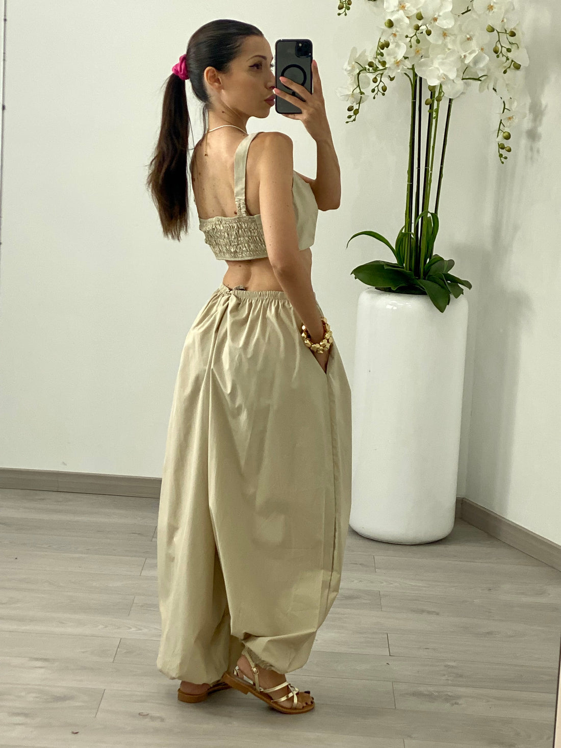 Coordinato “Iside” Beige