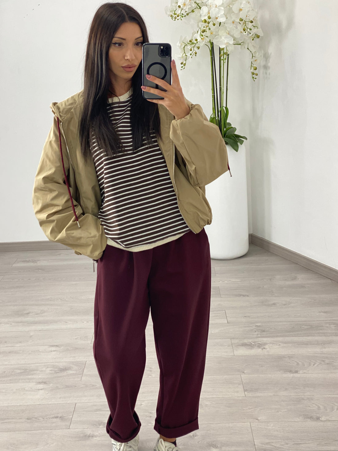 Pantalone “Emma” Bordeaux