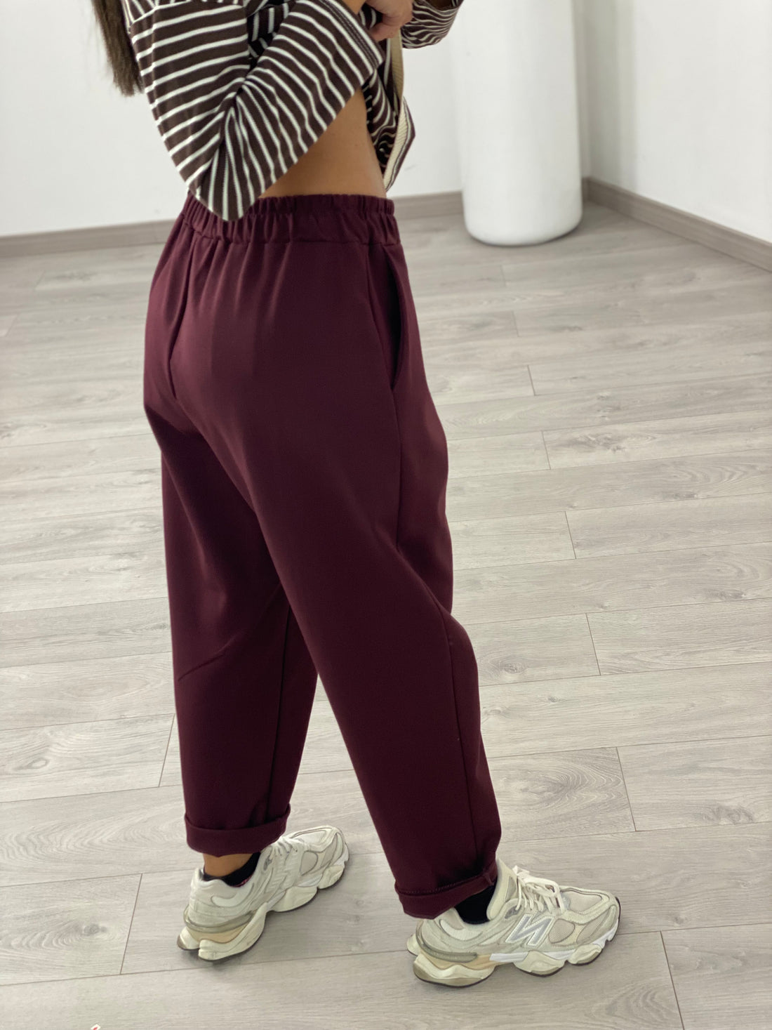 Pantalone “Emma” Bordeaux