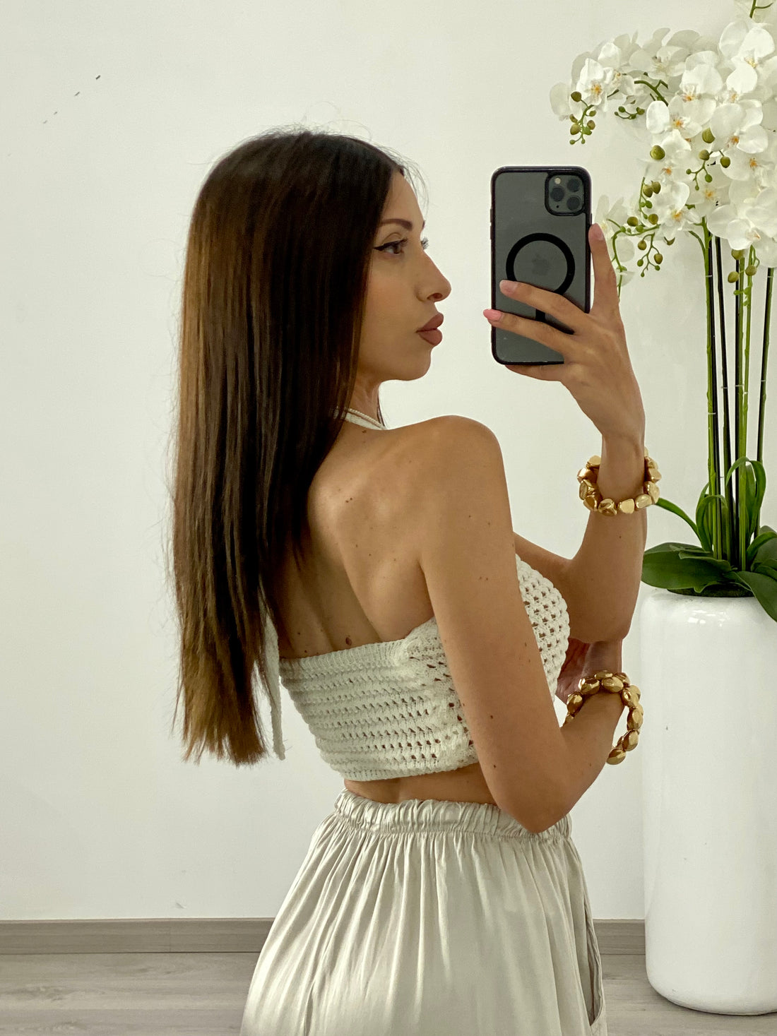 Top “Kylie” Bianco