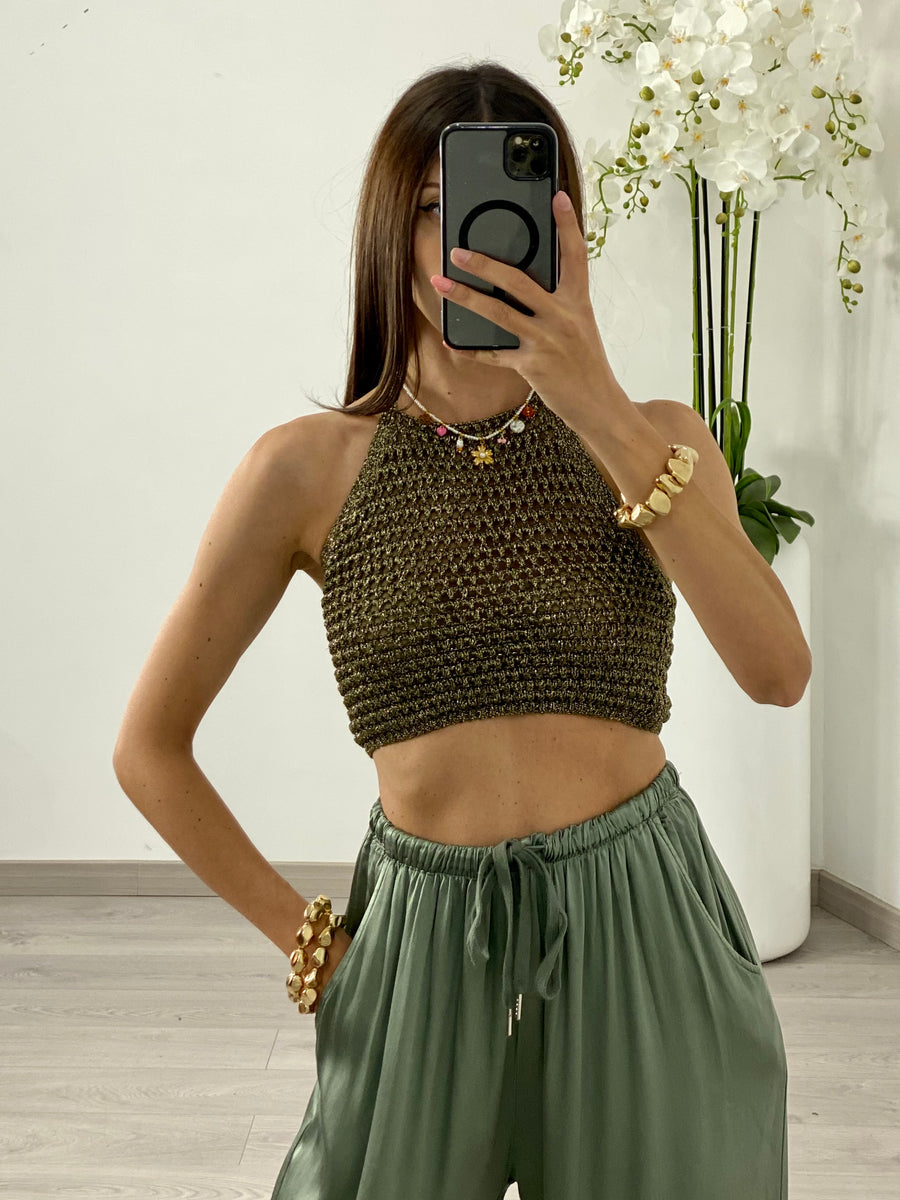 Top “Kylie” Oro scuro