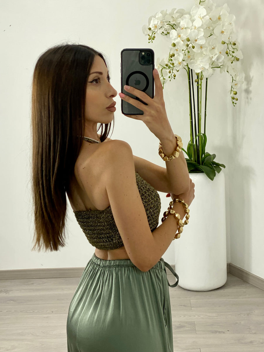 Top “Kylie” Oro scuro