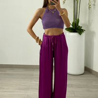 Pantalone “Carol” Ciclamino