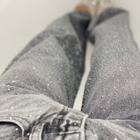 Jeans Strass grigio A2094